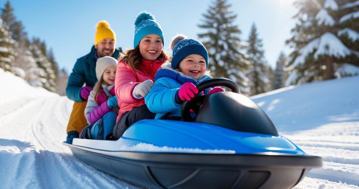 Sjov vinteraktivitet for hele familien: kælk med rat