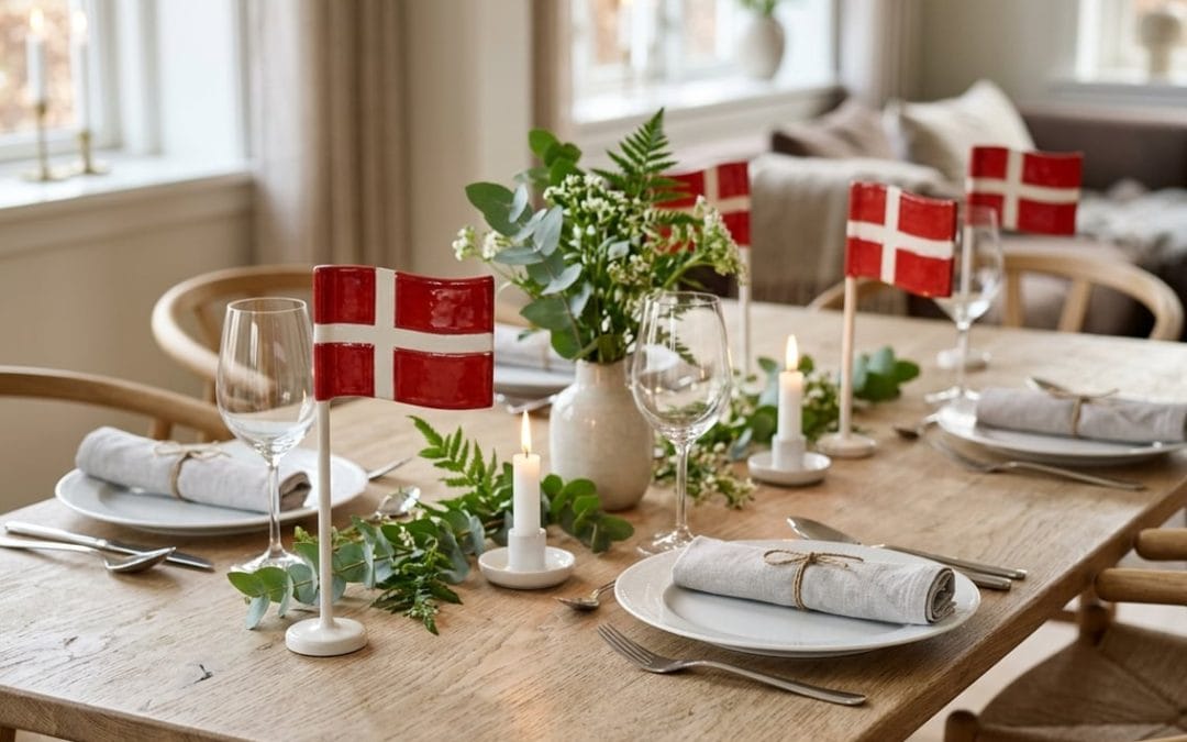 Guide til dansk bordpynt med keramikflag