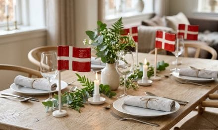 Guide til dansk bordpynt med keramikflag