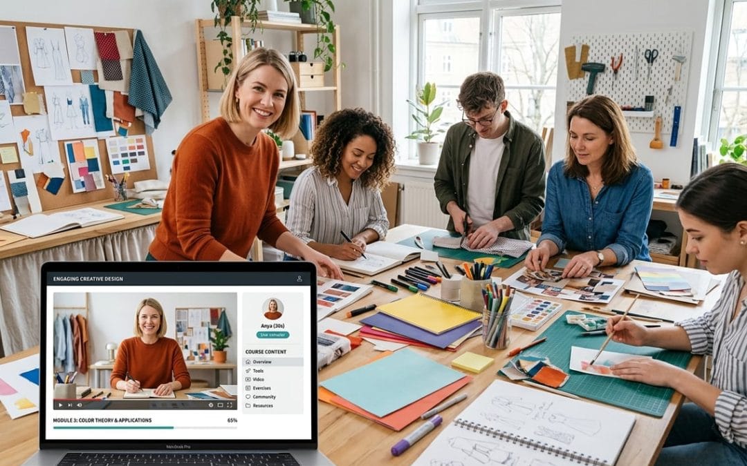 Sådan gør du et kreativt værksted til et engagerende onlinekursus